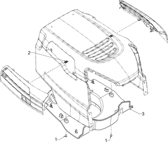 Plenum Diagram and Parts List for 547-42 (13B877SS345)(2023) Yard Machines Lawn Tractor
